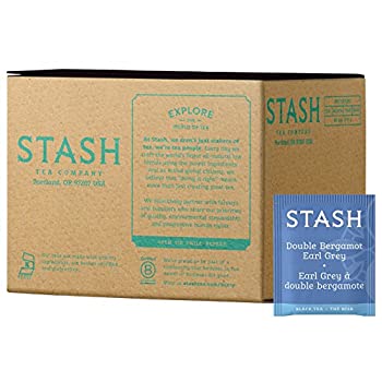 Stash Tea Double Bergamot Earl Grey Black 100 Count Box