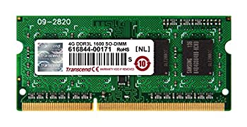 【中古】【輸入品・未使用】Transcend ノートPC用メモリ PC3L-12800 DDR3L 1600 4GB 1.35V (低電圧) - 1.5V 両対応 204pin SO-DIMM TS512MSK64W6H