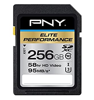 【中古】【輸入品・未使用】PNY 256GB Elite Class10 U3 最大95MB/s SDXC Flash Memory Card P-SDX256U395-GE