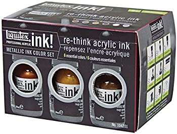 【中古】【輸入品・未使用】Liquitex Professional Acrylic INK! Metallic 6-Piece Set by Liquitex [並行輸入品]