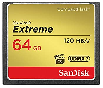 【中古】【輸入品 未使用】SanDisk Extreme 64GB Compact Flash Memory Card UDMA 7 Speed Up To 120MB/s- SDCFXSB-064G-G46 並行輸入品