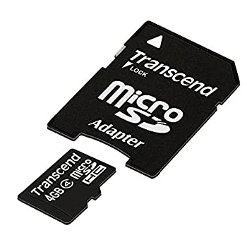 【中古】【輸入品・未使用】Transcend 4 GB Class 4 microSDHC Flash Memory Card TS4GUSDHC4 (Size:4 GB) by Transcend [並行輸入品] 1