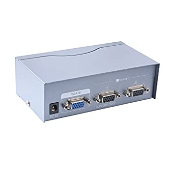 【中古】【輸入品・未使用】DTECH 2 Way Powered VGA Splitter Amplifier Box High Resolution 1080p S..