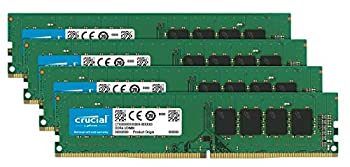 【中古】【輸入品・未使用】Crucial [Micron製] DDR4 デスク用メモリー 16GB x 4 (2400MT/s / PC4-1920..