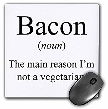 šۡ͢ʡ̤ѡ3dRose LLC 8 X 8 X 0.25 Inches Mouse Pad Bacon Noun The R...