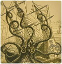 【中古】【輸入品・未使用】3dRose LLC 8 x 8 x 0.25 Inches Mouse Pad%カンマ% Gigantic Colossal Octopus Sea Monster Kraken Pierre..