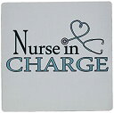 【中古】【輸入品・未使用】3dRose LLC 8 x 8 x 0.25 Inches Mouse Pad%カンマ% Nurse in Charge Blue Heart Stethoscope - (mp_181848_1) [並行輸入品]