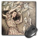 【中古】【輸入品 未使用】3dRose LLC 8 x 8 x 0.25 Inches Mouse Pad カンマ Vintage Alice in Wonderland Playing Cards (mp_99319_1) 並行輸入品