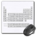 【中古】【輸入品・未使用】3Drose LLC 8 X 8 X 0.25 Inches Mouse Pad%カンマ% Periodic Table of Elements. Black and While. Chemistry. Science Teacher. (Mp_123989_1) [