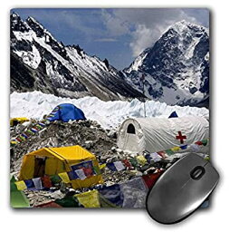 【中古】【輸入品・未使用】3dRose LLC 8 x 8 x 0.25 Inches Tents on Khumbu Glacier%カンマ% Base Camp%カンマ% Mt Everest%カンマ% Nepal David Noyes Mouse Pad (mp_132858_1) [