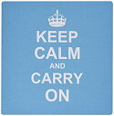 【中古】【輸入品・未使用】3dRose LLC 8 x 8 x 0.25 Inches Mouse Pad%カンマ% Keep Calm and Carry O...