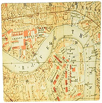 【中古】【輸入品・未使用】3dRose LLC 8 x 8 x 0.25 Inches Mouse Pad%カンマ% Old Map of the River Thames and London (mp_80383_1) [並行輸入品]