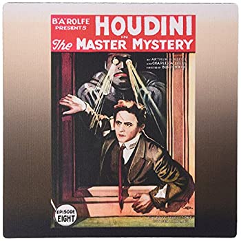 【中古】【輸入品・未使用】3dRose 8 X 8 X 0.25 Vintage Houdini In The Master Mystery Episode Eight Advertising Poster Mouse Pad (mp_114156_1) [並行輸入品]
