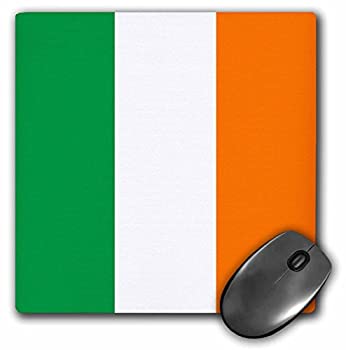 【中古】【輸入品・未使用】3dRose LLC 8 x 8 x 0.25 Inches Mouse Pad%カンマ% Flag of Ireland Irish Green White Orange Vertical Stripes United Kingdom Uk World Country