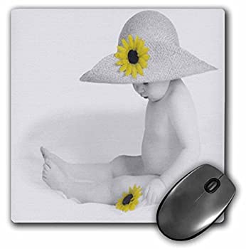 【中古】【輸入品・未使用】3dRose LLC 8 x 8 x 0.25 Inches Baby with Flower Mouse Pad (mp_20238_1) [並行輸入品]