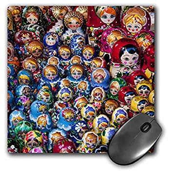 【中古】【輸入品・未使用】3dRose LLC 8 x 8 x 0.25 Russian Dolls Crafts Old Town Warsaw Poland Bill Bachmann Mouse Pad (mp_82459_1) [並行輸入品]