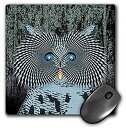 【中古】【輸入品・未使用】3dRose LLC 8 x 8 x 0.25 Inches Mouse Pad%カンマ% Creative Owl at Attention in The forrest During a Night Hunt for Food (mp_18428_1) [並行