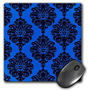 【中古】【輸入品 未使用】3dRose LLC 8 x 8 x 0.25 Inches Mouse Pad カンマ Pretty Blue Large Damask Pattern (mp_65767_1) 並行輸入品