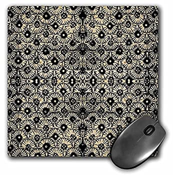 【中古】【輸入品・未使用】3dRose LLC 8 x 8 x 0.25 Inches Black and Gold Scallops Mouse Pad (mp_6..