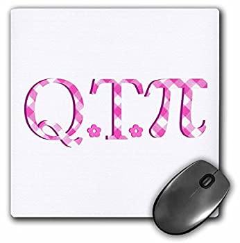 【中古】【輸入品・未使用】3dRose LLC 8 x 8 x 0.25 Inches Mouse Pad%カンマ% Qt Pi Cute Pink Cutie Pie Math Pun (mp_164995_1) [並行輸入品]