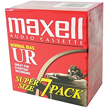 【中古】【輸入品・未使用】Maxell UR-90 Blank Audio Cassette Tape - 7 Pack (108575) [並行輸入品]