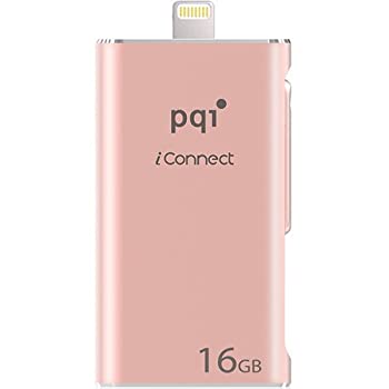 šۡ͢ʡ̤ѡ[Apple MFi] iConnect 16 GB Mobile Flash Drive w/ Lightning Connector for iPhones%% iPads%% iPod Mac &PC USB 3.0 (Rose Gold) [