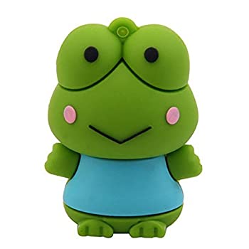 楽天ムジカ＆フェリーチェ楽天市場店【中古】【輸入品・未使用】32GB Cartoon Green Frog USB Flash Drive Memory Stick Christmas Gift [並行輸入品]