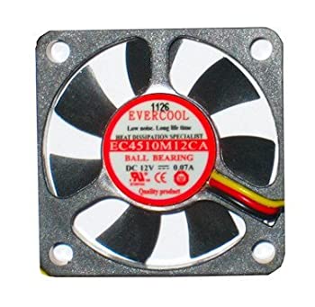 【中古】【輸入品・未使用】Evercool Fan 45x45x10mm 3pin 12v fan EC4510M12CA [並行輸入品]