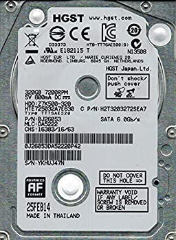 【中古】【輸入品・未使用】HGST HTE725032A7E630 P/N: 0J26053 MLC: DA5222 320GB [並行輸入品]