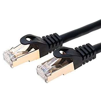 【中古】【輸入品・未使用】200FT S/FTP CAT 7ゴールドメッキシールドイーサネットRJ45銅ケーブル10ギ..