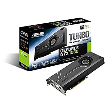 【中古】【輸入品・未使用】ASUS Geforce GTX 1060 6GB Turbo Edition VR Ready Dual HDMI 2.0 DP 1.4 Auto-Extreme Graphics Card (TURBO-GTX1060-6G) [並行輸入品]