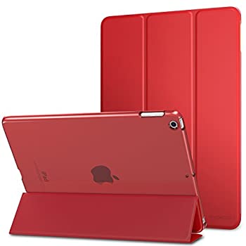 【中古】【輸入品・未使用】MoKo ケース 2018/2017 iPad 9.7 第5/第6世代 - スリム 軽量 スマートシェル スタンドカバー 半透明つや消しバックプロテクター付き Apple iPad