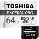 【中古】【輸入品 未使用】東芝 Toshiba 超高速U3 4K対応 microSDXC 64GB 専用SDアダプ付 海外向パッケージ品 並行輸入品