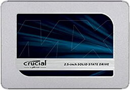 【中古】【輸入品・未使用】Crucial クルーシャル SSD 500GB MX500 SATA3 内蔵2.5インチ 7mm 5年保証 CT500MX500SSD1 厚さ7mmから9.5mmへの変換スペーサー付 [並行輸入品]