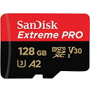 【中古】【輸入品・未使用】microSDXC 128GB SanDisk サンディスク Extreme PRO UHS-1 U3 V30 4K Ultra HD...