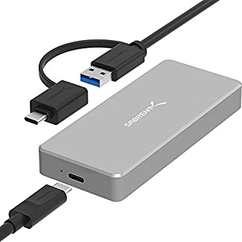 【中古】【輸入品・未使用】Sabrent USB 3.1 M.2 NVMe SSD用アルミニウムエンクロージャー（グレー）（..