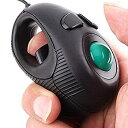 【中古】【輸入品 未使用】 EIGIIS ハンドヘルドトラックボールマウス Ergonomic Handheld Trackball Mouse Wired Mini USB Portable Finger Travel Computer Right Lef