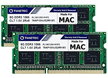 【中古】【輸入品 未使用】Timetec Hynix IC 16GB キット(2x8GB) 対応機種: Apple DDR3 1067MHz / 1066MHz PC3-8500 RAM MacBook (2010 13インチ) MacBook Pro (2010年半ば