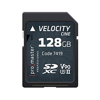 【中古】【輸入品・未使用】Promaster SDHC 128GB Velocity CINE V90 UHS-II U3 Memory Card (7419) [並行輸入品]