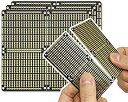 【中古】【輸入品・未使用】プリント基盤 PCB プロトタイプボード スナッパブル パワーレール付きストリップボード ArduinoおよびDIY電子工作用 金メッキ 9.7 x 8.9cm (3枚(2)