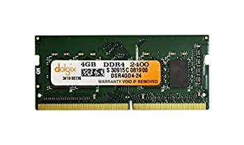 【中古】【輸入品・未使用】DOLGIX 4GB DDR4 PC4-19200 2400MHz ノートパソコン PC4-2400 メモリー RAM