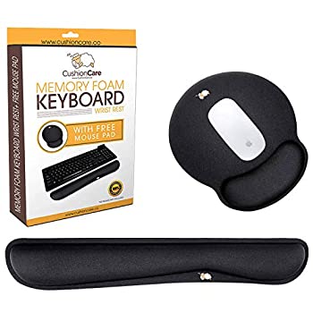 【中古】【輸入品・未使用】Cushioncare Keyboard Wrist Rest with Mouse Pad - Padded with Memory Foam%カンマ% Black - Wrist Support for Laptop Computer and Gaming - Gu 【中古】【輸入品・未使用】Cushioncare Keyboard Wrist Rest with Mouse Pad - Padded with Memory Foam%カンマ% Black - Wrist Support for Laptop Computer and Gaming - Gu