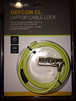 【中古】【輸入品・未使用】Defcon CL Laptop Cable Lock with Combination - 6.5 feet - Lime Green [並行輸入品]