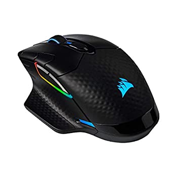 【中古】【輸入品 未使用】Corsair Dark Core RGB Pro カンマ Wireless FPS/MOBA Gaming Mouse with SLIPSTREAM Technology カンマ Black カンマ Backlit RGB LED カンマ 18000 DPI