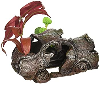 【中古】【輸入品・未使用】Penn-Plax Car Wreck with Plant Aquarium Resin by Penn-Plax