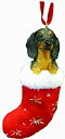 【中古】【輸入品・未使用】E&S Pets クリスマスオーナメント サンタズリトルパル ダックスフント