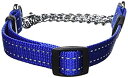 【中古】【輸入品・未使用】ログズユーティリティー スネーク ハーフチェック首輪、Mサイズ Blue (並行輸入品)