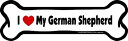 【中古】【輸入品・未使用】Imagine This Bone Car Magnet%カンマ% I Love My German Shepherd%カンマ% 2-...