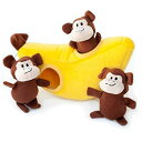 【中古】【輸入品・未使用】ZippyPaws Burrow Squeaky Hide and Seek Plush Dog Toy%カンマ% Monkey 'n...