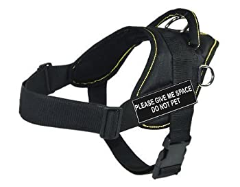 【中古】【輸入品・未使用】DTFunWorksHarness%カンマ%PleaseGiveMeSpaceDoNotPet%カンマ%BlackWithYellowTrim%カンマ%X-Small-FitsGirthSize:20-Inchto23-Inc